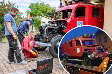 Nach üblem Unfall: Kameraden retten Feuerwehr-Oldtimer