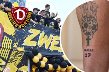 Frisches Tattoo für drei Dynamo-Spieler: Dieser Aufstieg geht unter die Haut
