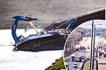 Autobahnbrücke stürzt plötzlich ein: Ein Mensch stirbt