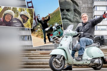 Chemnitz: Die Reise seines Lebens: Chemnitzer Journalisten-Legende durchquert USA mit Vespa