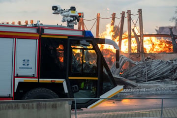 Millionenschaden bei Großbrand in Holzwerk: Löscharbeiten dauern an
