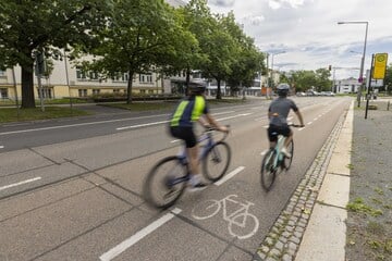 Dresden: Mehr Sicherheit für Radler: Hier fällt eine Autospur weg