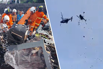 Drama bei Militärparade: Zehn Tote nach Helikopter-Crash!