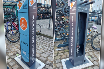 Köln: 25 Stück im Stadtgebiet: Spezielle Säulen in Köln sollen Fahrradfahrenden helfen
