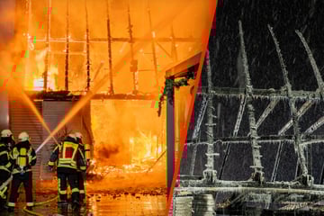 Erst Inferno, dann Eispanzer: Brand bei Minusgraden wird zur Herausforderung