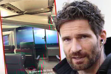 Schreckmoment im Zug: Decke bricht über Ex-Nationalspieler ein
