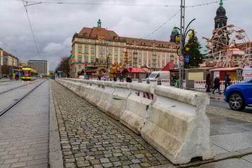 Dresden: Aufbau der Terrorsperren sorgt für Behinderungen