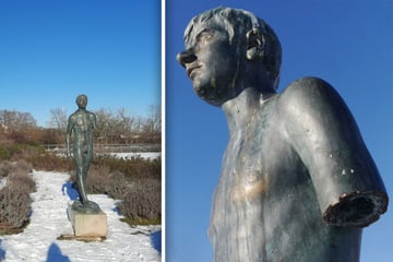 Arm dran: Beraubter Bronzemann in Magdeburg ist wieder ganz!