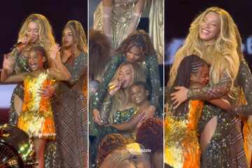 A family affair! Beyoncé launches Cowboy Carter tour flanked by daughters Blue Ivy and Rumi Carter