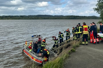 Radfahrer stürzt in die Elbe und verletzt sich schwer: Hubschrauber im Einsatz