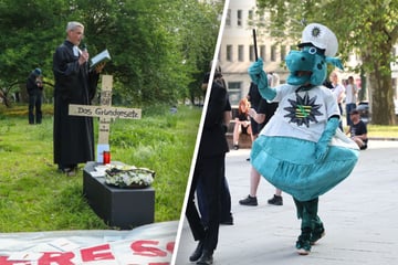 Tag-X-Trauermarsch durch Leipziger Süden: Anzeige gegen falsches Polizei-Maskottchen