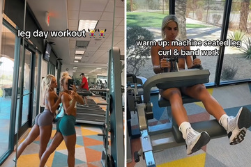 Cavinder twins reveal their intense leg day pump workout in viral TikTok