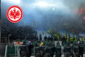 Böllerwürfe bei Eintracht-Niederlage in Rom: Polizei greift ein!