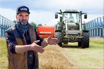 "Die stehen einfach senkrecht im Feld": Auf seinem Acker "wächst" die Solaranlage der Zukunft