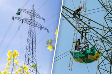 Dresden: Voll unter Strom: Arbeiter in Gorbitz hängen in den Seilen