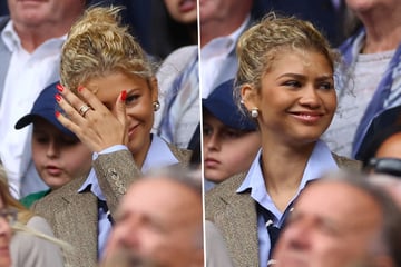 Zendaya continues tenniscore style with menswear Wimbledon look