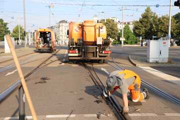 Leipzig: Hitze-Blog für Leipzig: Schäden an Straßenbahngleisen werden behoben