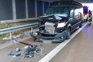 Unfall A14: Auffahrunfälle auf der A14 nahe Leipzig: Zwei Verletzte