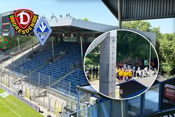 Dynamo in Mannheim live: SGD-Fans am Carl-Benz-Stadion angekommen!