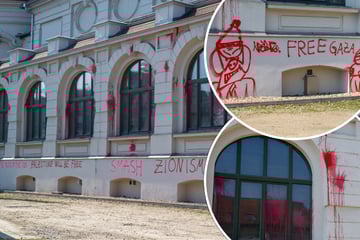 Gaza-Konflikt: Leipziger Felsenkeller großflächig beschmiert - Demo angekündigt