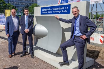 Spatenstich an der Nossener Brücke: Megaprojekt "Campuslinie" hat begonnen