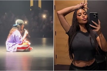 Kim Kardashian rocks out at Billie Eilish's LA concert – broken foot and all!