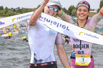 1500 Athleten kämpfen um die Leipziger Triathlon Krone: Lokalmatadoren glänzen