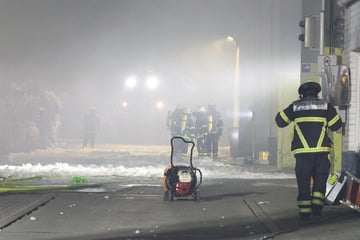 Hamburg: Flammen auf Recyclinghof: Feuerwehr kämpft stundenlang