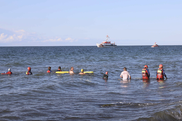 Großeinsatz in der Ostsee: Retter suchen nach vermisstem Schwimmer