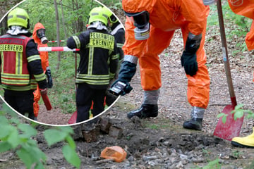 Chemnitz: Gift-Fund in Chemnitz! Feuerwehr im Einsatz, Waldstück abgeriegelt