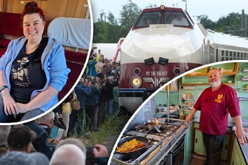 Nach jahrelanger Aufarbeitung: DDR-Schnellzug erreicht Sachsen und begeistert Bahn-Fans