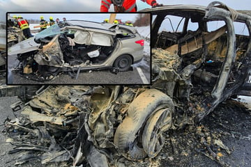 Zwei Tote nach Horror-Unfall auf Autobahnzubringer in Sachsen