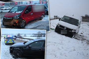 Bereits über 40 Unfälle: Schneefall sorgt für Verkehrschaos in und um Leipzig