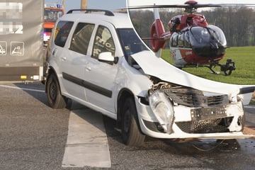 Hubschraubereinsatz am frühen Morgen: Heftiger Unfall in der Oberlausitz