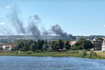 Dresden: Schwarzer Rauch über Dresden: Was brennt hier?