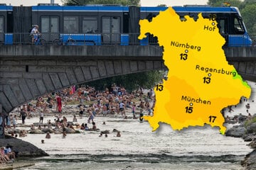 Kaltfront über Bayern, dann folgen wieder über 30 Grad