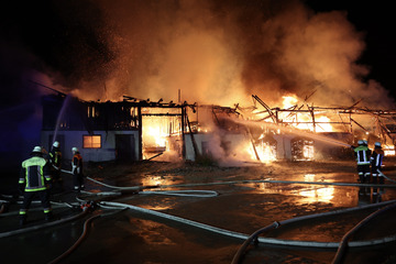 Flammeninferno zerstört Lagerhalle: Millionenschaden und Verletzte