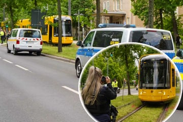 Heftiger Unfall in Dresden: Seniorin von Straßenbahn erfasst und schwer verletzt