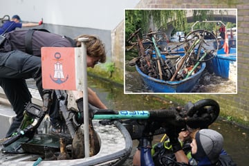 Hamburg: Zwei Boote voller Schrott bei Aufräumaktion: E-Roller fluten Alster