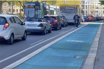 Parkplätze in der Johannisallee müssen für neue Radstreifen weichen