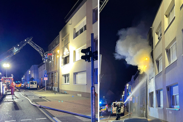 Wohnung steht lichterloh in Flammen, Feuerwehr rettet mehrere Personen aus brennendem Haus