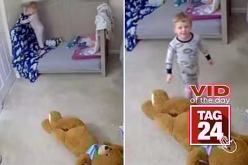 Viral Video of the Day for August 12, 2025: Toddler thinks dad's voice on baby monitor is a stranger!