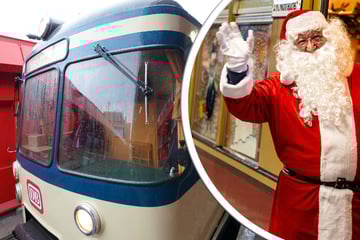 Hamburg: Eine andere Art Schlitten: Weihnachtsmann fährt in historischer S-Bahn