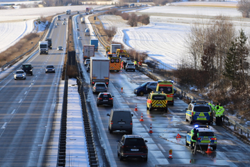 Glätte und Schnee führen zu mehreren Unfällen auf A72