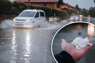 Unwetter-Alarm in Bayern: Sturm, Starkregen und Riesen-Hagel