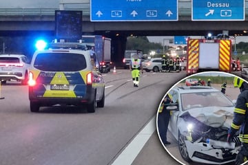 Unfall A14: A14-Crash bei Leipzig: Unfallopfer versucht unter Alkohol zu flüchten