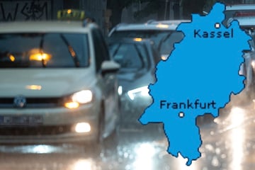 Schmuddel-Wetter in Frankfurt und Hessen: Regen, Schnee und glatte Straßen