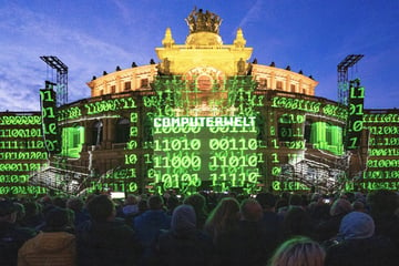 Dresden: Kraftwerk mit spektakulärer Licht-Show an der Semperoper