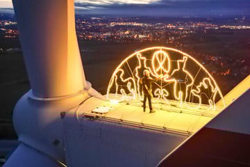 Hier leuchtet Sachsens höchster Schwibbogen