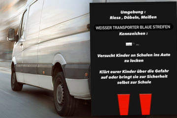 Angst vor "Kinderfänger" mit weißem Transporter in Sachsen: Das rät die Polizei!